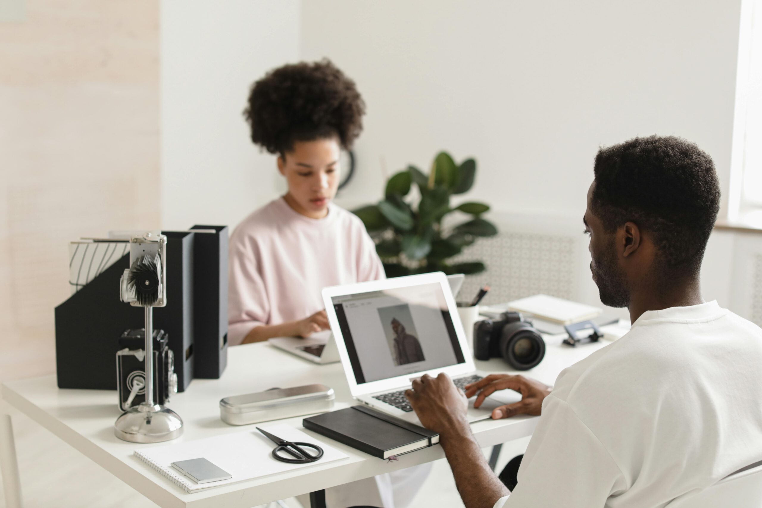 creative team working in an office